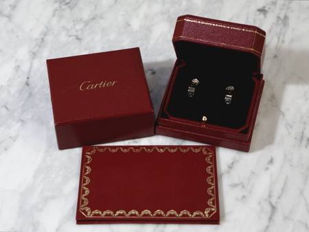 Cartier(까르띠에) B8022500 18K 화이트골드 LOVE 러브링 이어링(귀걸이)