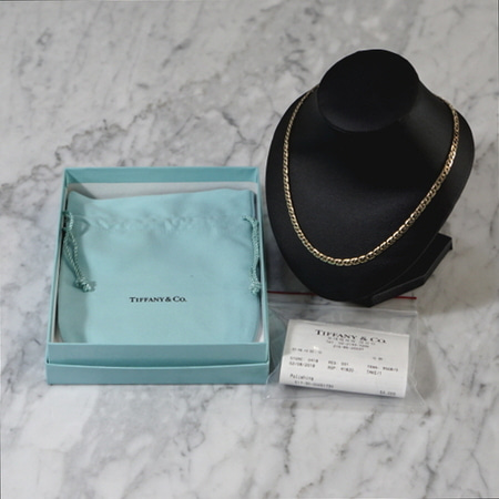 Tiffany(티파니) 18K(750)금통 링크 체인 남여공용 목걸이