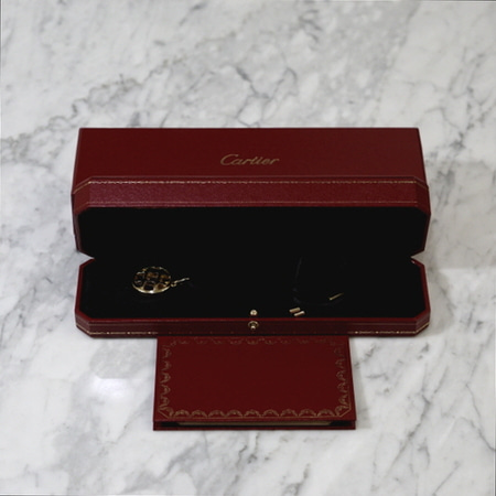 Cartier(까르띠에) 18K골드 파샤 멀티 젬스톤 금통 펜던트 실크밴드 목걸이