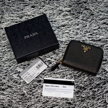 Prada(프라다) 1MM268 비텔로무브 집업 카드명함 동전지갑