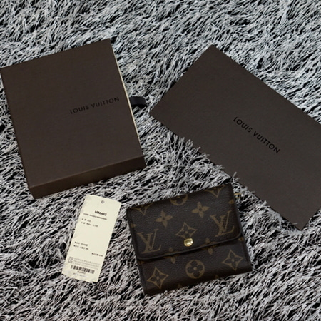 Louis Vuitton(루이비통) M60402 모노그램 캔버스 아나이스 월릿 스냅 중지갑