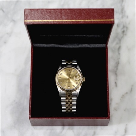 Rolex(롤렉스) 16233 18K골드콤비 DATEJUST(데이저스트) 10포인트 다이아 남성용 시계