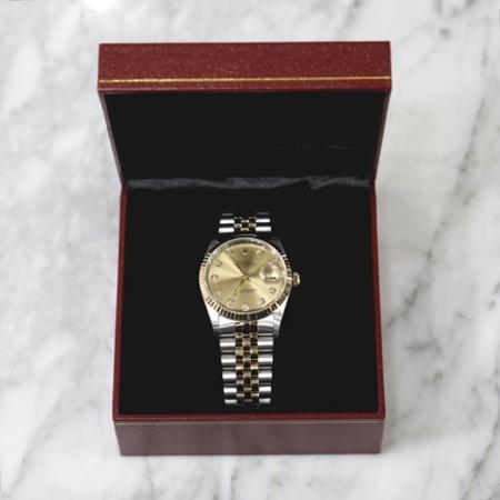 Rolex(롤렉스) 16233 18K골드콤비 DATEJUST(데이저스트) 10포인트 다이아 남성 시계