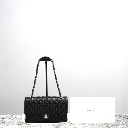 [신상]Chanel(샤넬) A01112 18시즌 캐비어 클래식 M 미듐 은장체인 숄더백