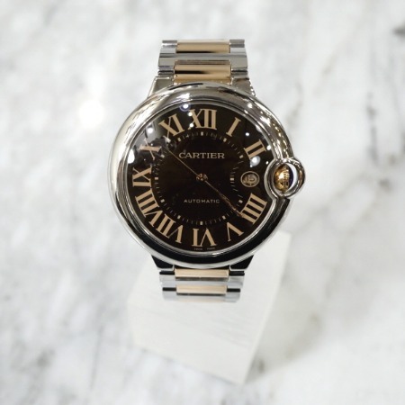 Cartier(까르띠에) W6920032 18K핑크골드 콤비 발롱블루 42mm 오토매틱 남성 시계