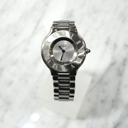 Cartier(까르띠에) W10109T2 머스트 드 까르띠에 21C 스틸 여성 시계