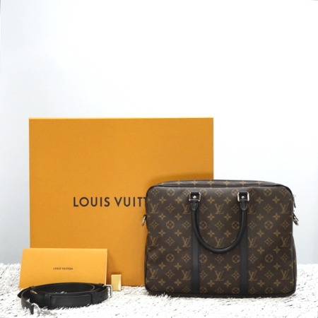 [신상]Louis Vuitton(루이비통) M52005 모노그램 마카사 포르트 도큐멍 보야주 PM 토트백 겸 크로스백