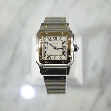 Cartier(까르띠에) 18K콤비 산토스 갈베 라지 쿼츠 남성 시계aa00804