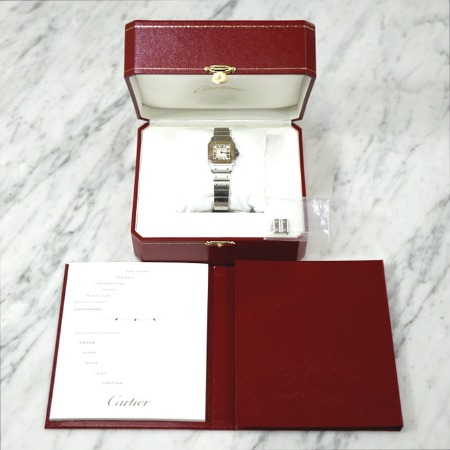 Cartier(까르띠에) W20012C4 18K골드 콤비 산토스 갈베 스몰 여성 시계aa00867