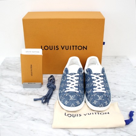 [신상]Louis Vuitton(루이비통) 1A5UGW 룩셈부르크 모노그램 데님 스니커즈aa05860