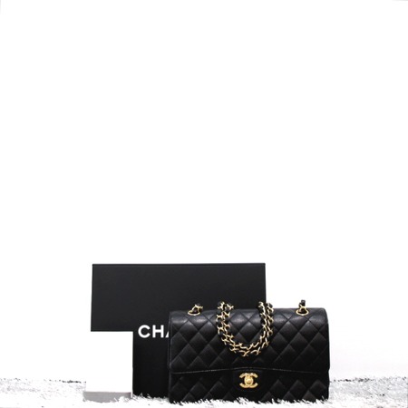 Chanel(샤넬) A01112 캐비어 클래식 M 미듐 금장체인 숄더백aa05907
