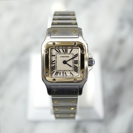 Cartier(까르띠에) W20012C4 18K골드 콤비 산토스 갈베 S(스몰) 쿼츠 여성 시계aa05896
