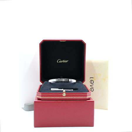 [21년]Cartier(까르띠에) B6035419 18K화이트골드 LOVE 러브 브레이슬릿 팔찌-19호aa11993