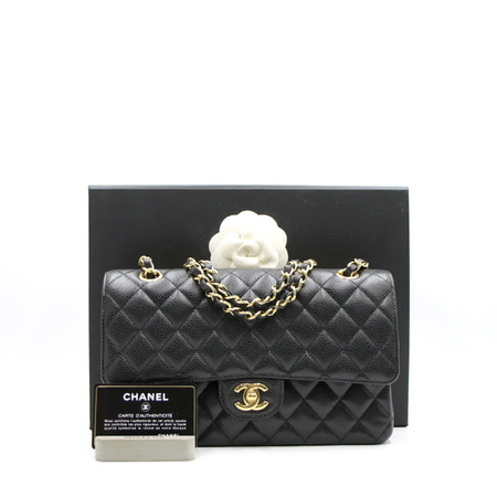 Chanel(샤넬) A01112 캐비어 클래식 미듐 금장체인 숄더백aa15645