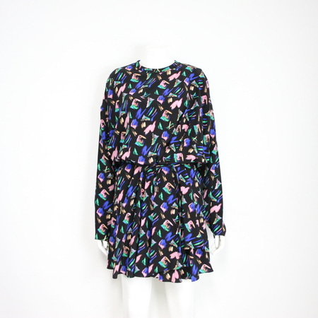 Louis Vuitton(루이비통) 1A55EP 스플래쉬 패턴 100%실크 여성 드레스 원피스aa16046
