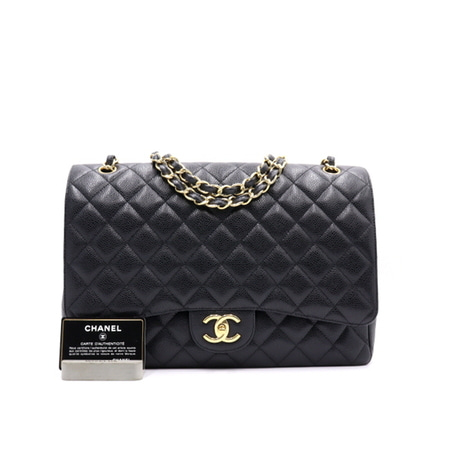 Chanel(샤넬) A58601 캐비어 클래식 라지(맥시) 금장체인 플랩 숄더백aa17863