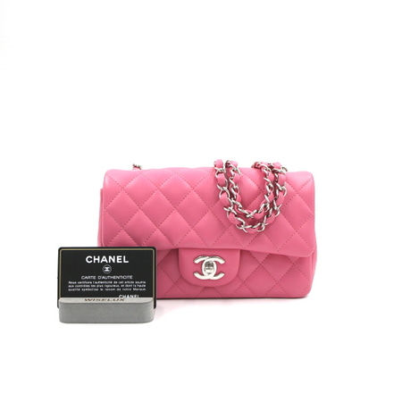 Chanel(샤넬) A69900 핑크 램스킨 뉴미니 클래식 플랩 체인 숄더백 겸 크로스백aa22230