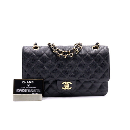 Chanel(샤넬) A01112 캐비어 클래식 미듐 금장체인 숄더백aa22299