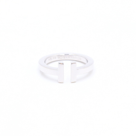 Tiffany(티파니) 18K 화이트골드 T스퀘어링 반지-14호aa21527