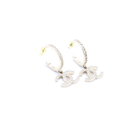 Louis Vuitton Empreinte ear studs, white gold (Q96580)