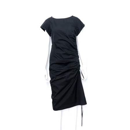 N`21(넘버21) H1010605 블랙 반팔 롱 드레스 여성 원피스aa31050